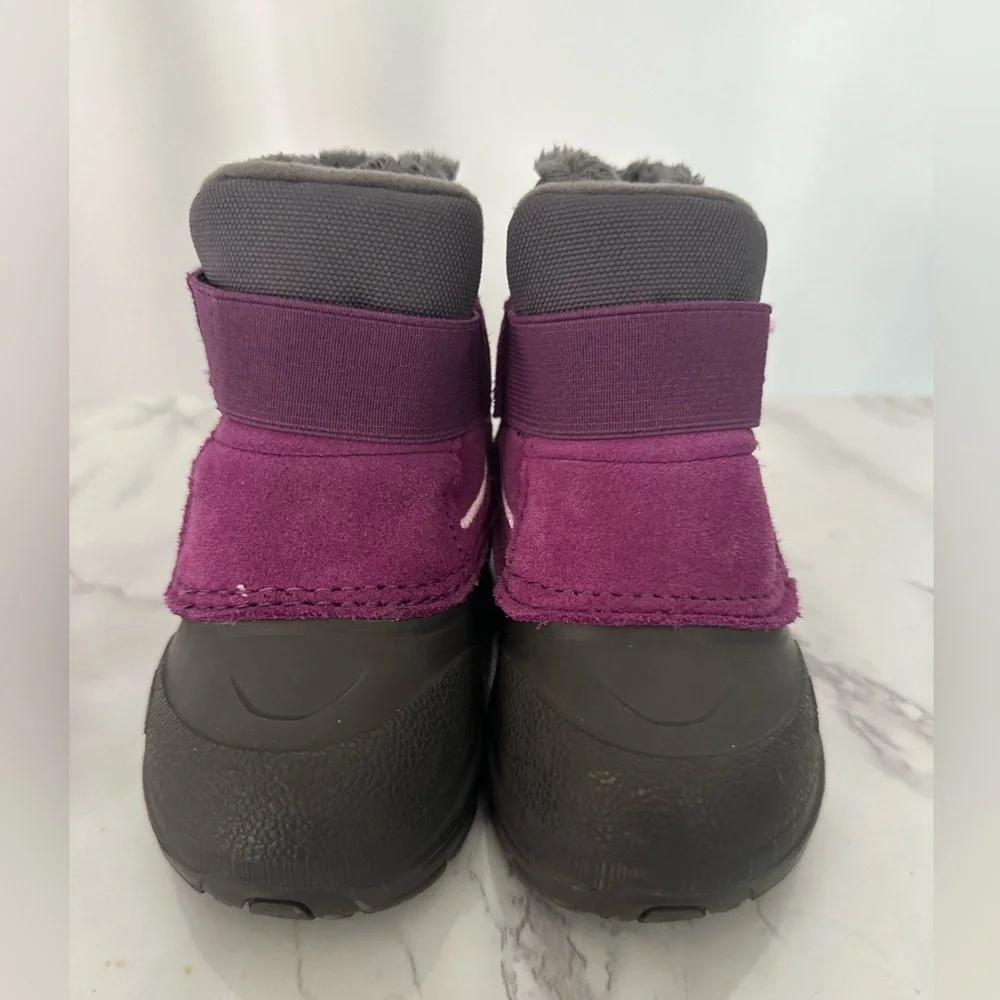 The North Face Purple/Gray Waterproof Girl Boots (SH85)